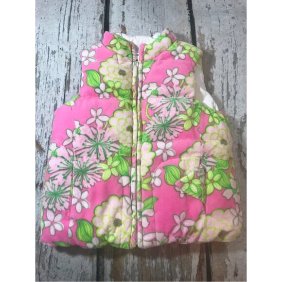 Lilly Pulitzer Floral Down Reversible Vest